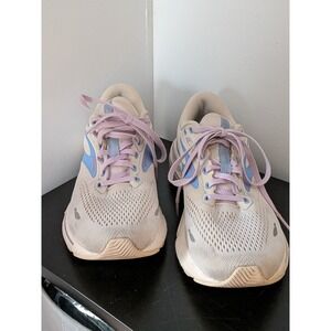 Brooks Adrenaline GTS 23 Women's Running Shoes Cream Lavender Blue Size 8